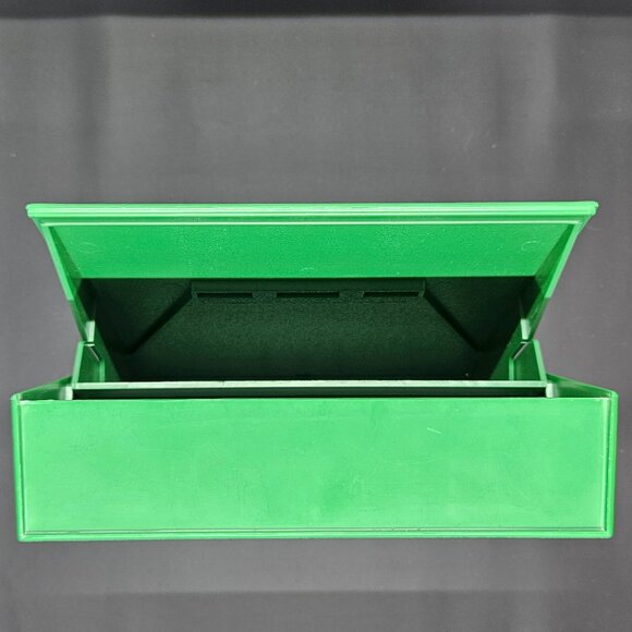 Vintage 80's FLIP'N'FILE 10 Green 5-1/4" Floppy Disk Diskette Storage Case - Picture 15 of 16